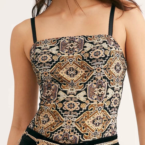 Free People Accessories - Free People Brocade Corset Cami